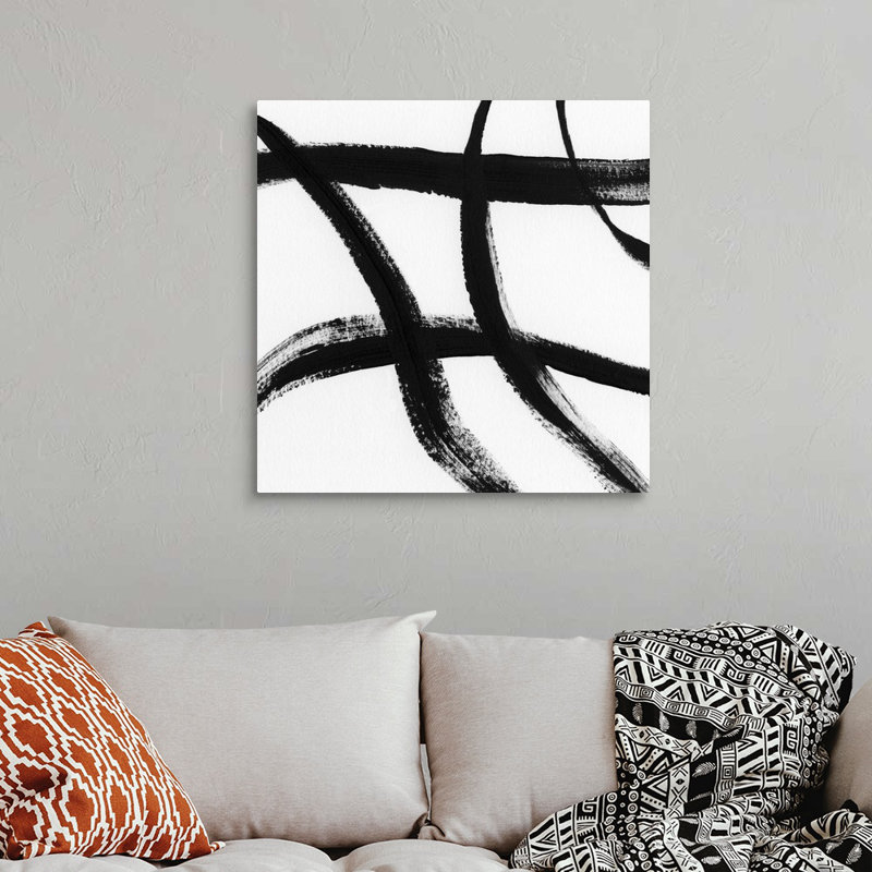 Gestural Marks II - reproduction d'art sur toile, H 30 po x l 30 po x P 1,25 po, Toile tendue