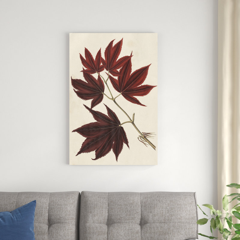 Feuilles d'érable japonaises III, H 36 po x l 24 po x P 1,25 po