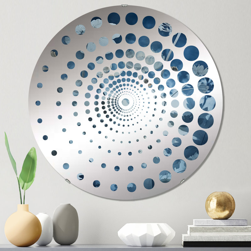Cadeisha - Miroir mural spiralé, 23,6 po x 23,6 po