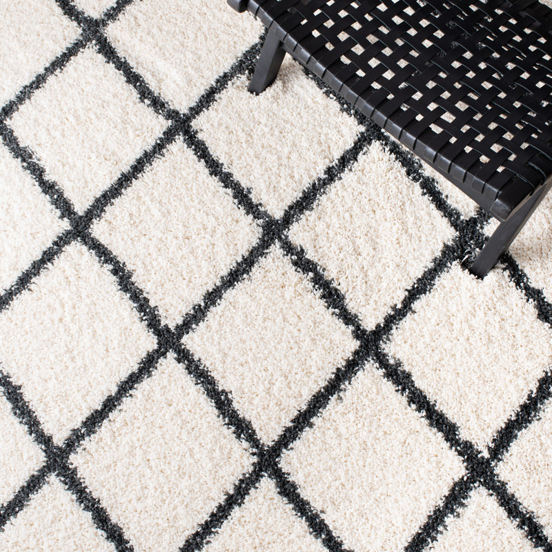 Marrone Performance Geometric Rug, Round 7'