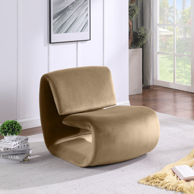 Fauteuil d'appoint en velours Koco