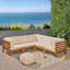 Canapé modulaire d'extérieur 30,25 po avec coussins-1188782833