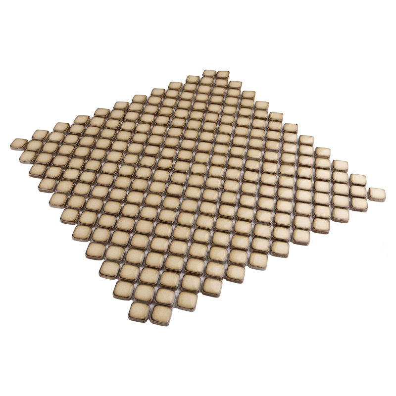 Carreau de mosaïque en porcelaine pour plancher et mur 12-1 / 4 "x 12-3 / 8" Hudson Diamond, Tasse à café