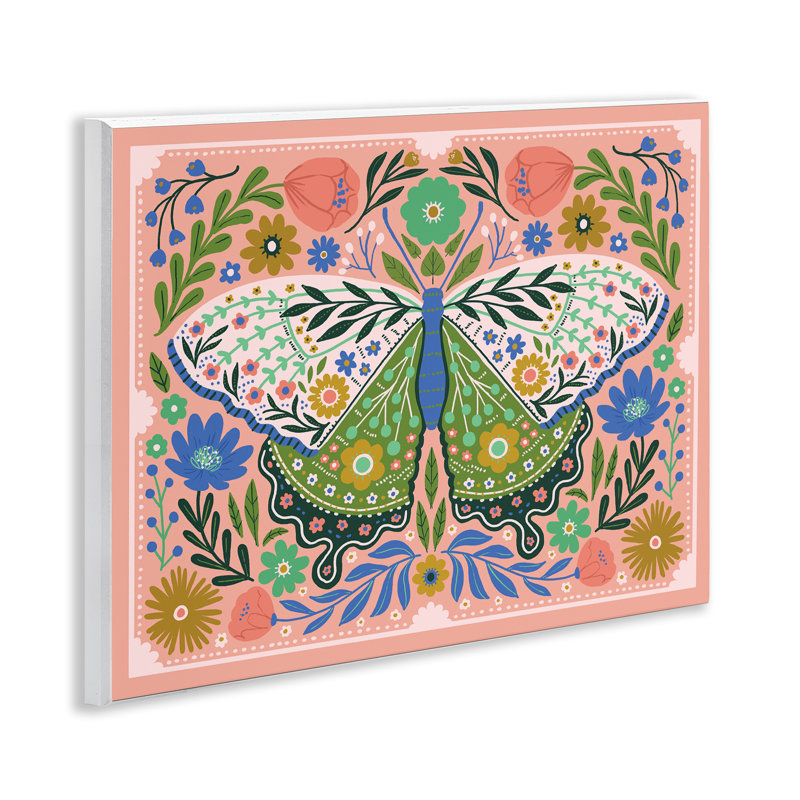 Art mural de papillon de nuit d'inspiration populaire, design par Loni Harris
