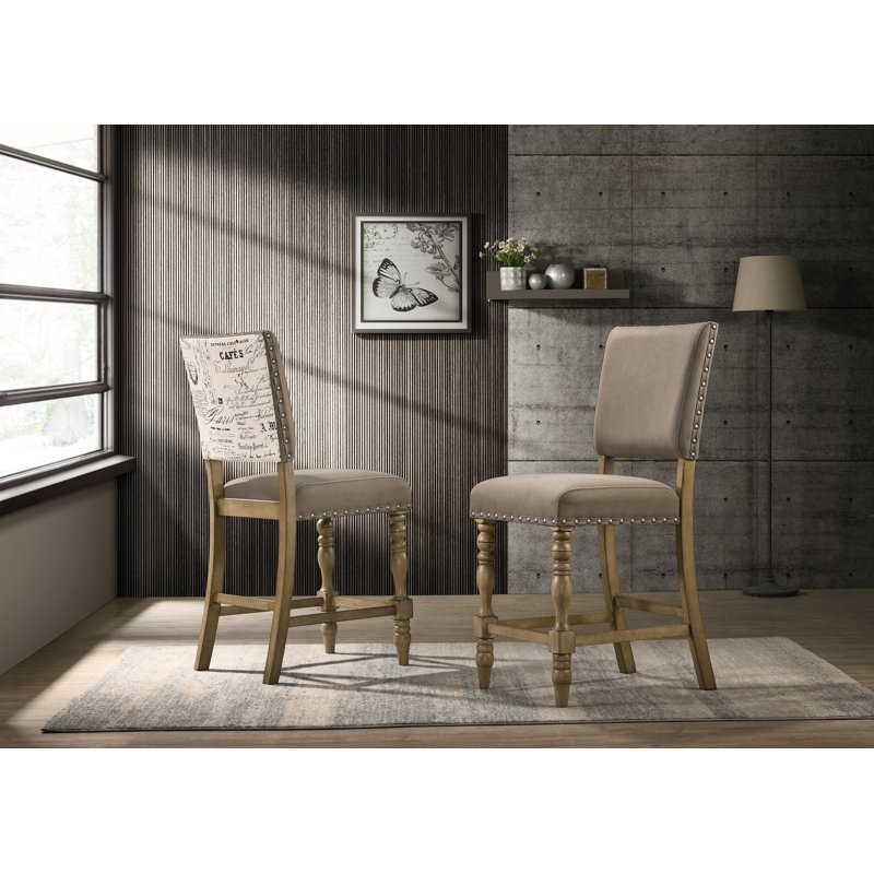Chaise de salle à manger à hauteur de comptoir Script