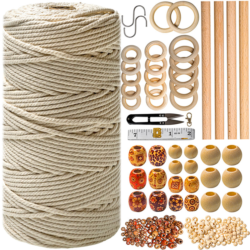 Beginner Macrame Kit with DIY Macrame Supplies & Ebook