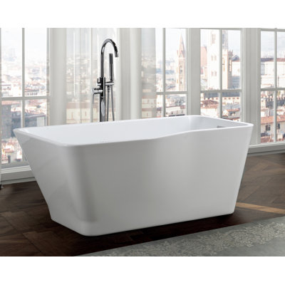 Toulouse 59'' x 31'' Soaking Acrylic Bathtub