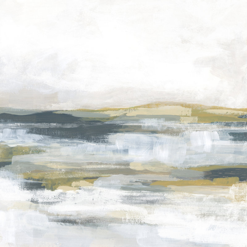 Ochre Vista II by June Erica Vess - No Frame Print on Canvas, 122cm H x 122cm W x 3.8cm D