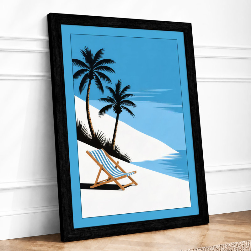 Dune Retreat Coastal - Print, Black, A4 - 29.7 x 21.0 cm