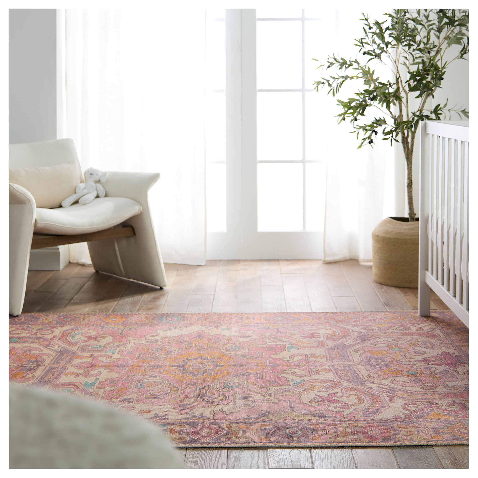 Framboise Pink/Purple Rug, Rectangle 9' x 12'