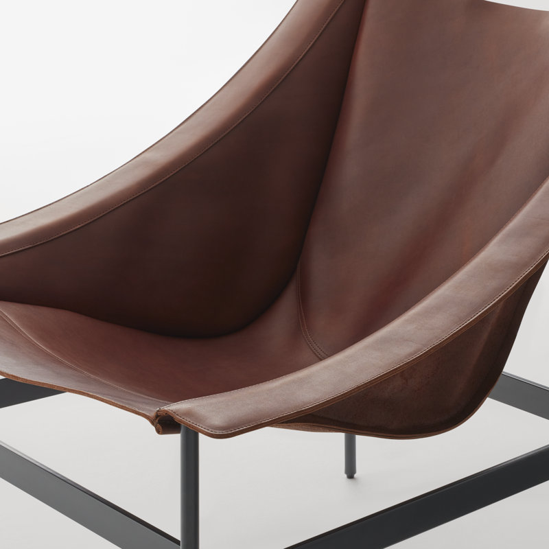 Heyday Lounge Chair, Chestnut Full Grain Leather