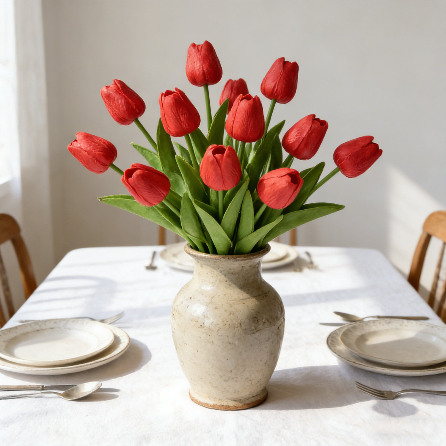 Tulip Floral Stems, Red
