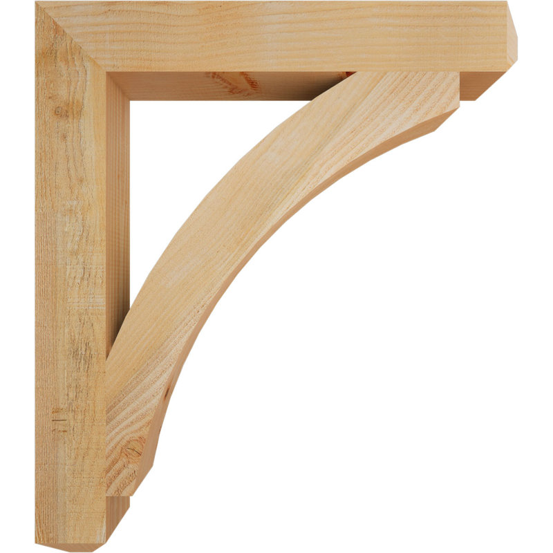 Thorton Craftsman Bracket, 32" H x 4" W x 28" D, Douglas Fir (Rough)