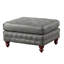 Repose-pieds standard rectangulaire en similicuir touffeté de 34 po de large Rigoverto-88632629