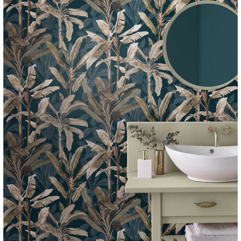 Borneo Emerald Wallpaper, Blue