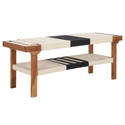 Munich Bench With Shelf by Breakwater Bay