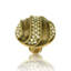 WALDORF KNOB; CLEAR CRYSTAL MUSEUM GOLD FINISH-36291374