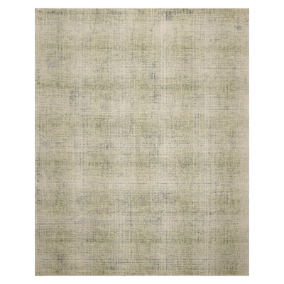 Tapis multicolore en laine à motif écossais moderne et contemporain crocheté à la main