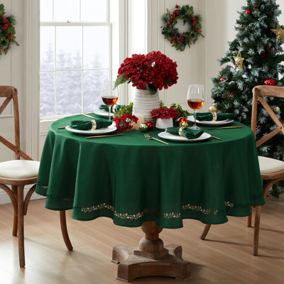 Yusra Holly Scroll Laser Cut Tablecloth