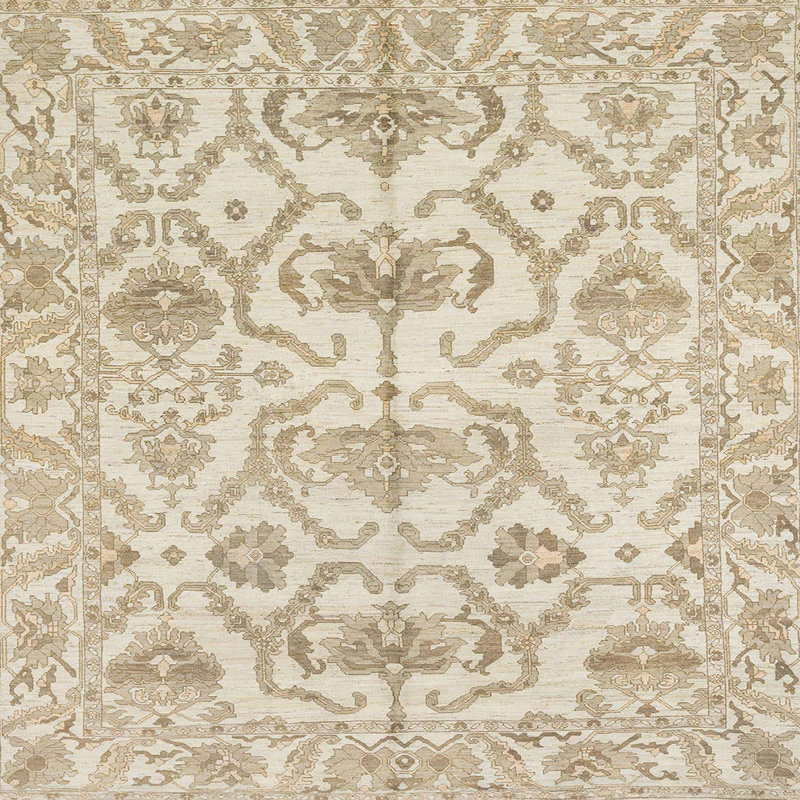 Tapis abstrait moderne 1610, Carré 4 pi
