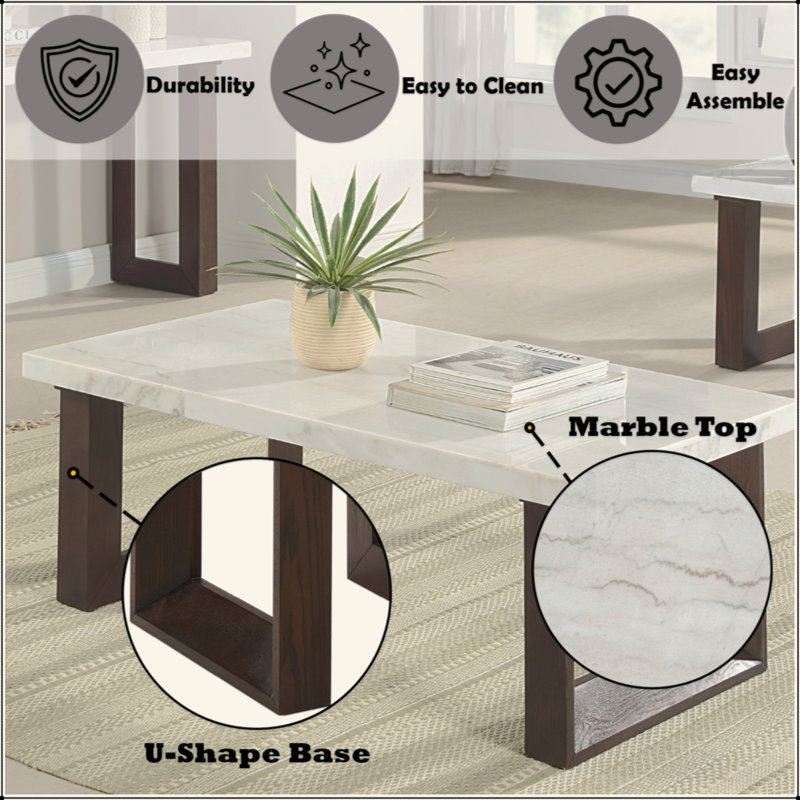 Table basse rectangulaire Edwyn