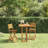 Tbridge 2 - Person Acacia Wood Patio Dining Set with Square Table