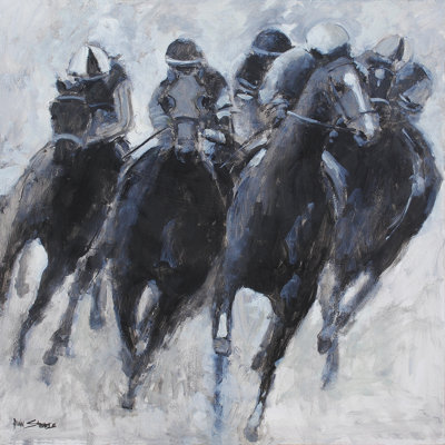 THE RACE IS ON by Allayn Stevens - Wrapped Canvas Print