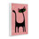 Art rétro de giclée de chat noir par Carrie Cantwell