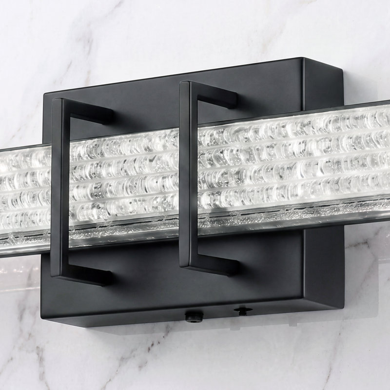 Applique murale à DEL moderne pour salle de bain, luminaire linéaire à intensité variable (3 températures de couleur), éclairage au-dessus du miroir