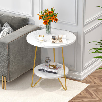 Table de bout à 3 pieds avec rangement Oni