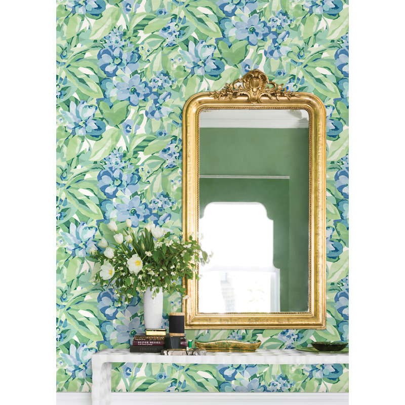 Papier peint adhésif Heather Belles Fleurs, Bleu