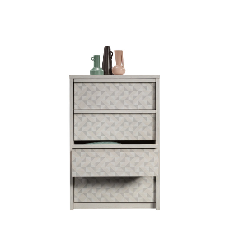 Commode 4 tiroirs l 31,1 po Posner, Chêne glacier