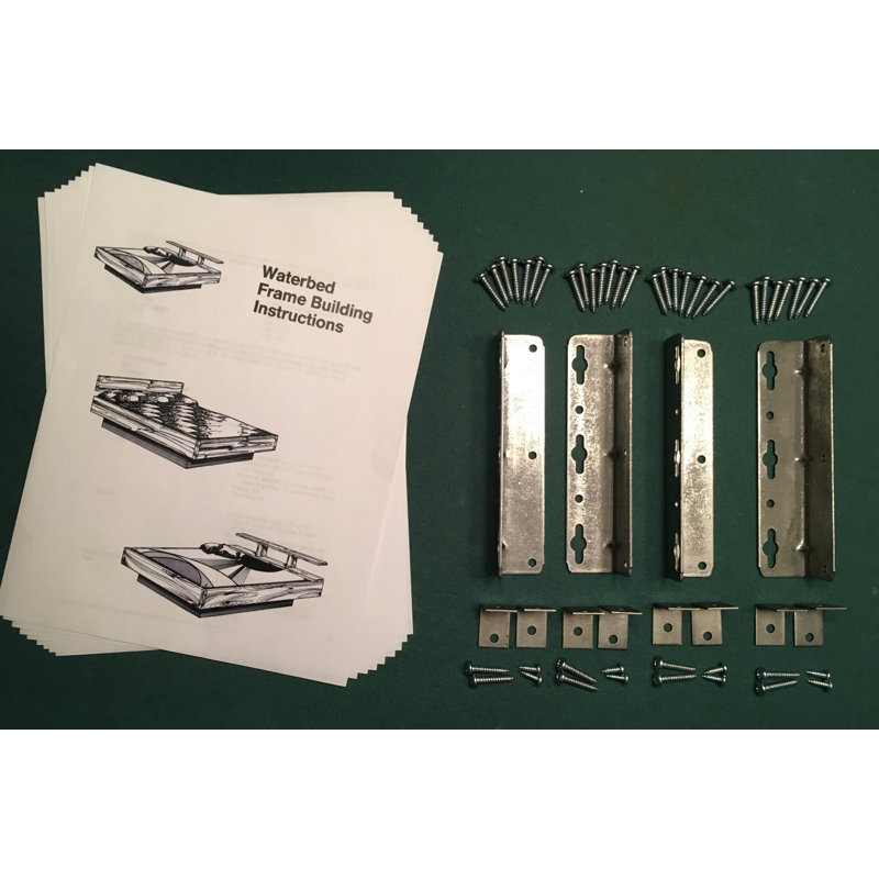 Metal Waterbed Hardware Kit for Hardside Mattresses