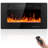 30" Electric Fireplace in-Wall Recessed and Wall Mounted 1500W Fireplace Heater and Linear Fireplace with Timer/Multicolor Flames/Touch Screen/Remote Control-836244343