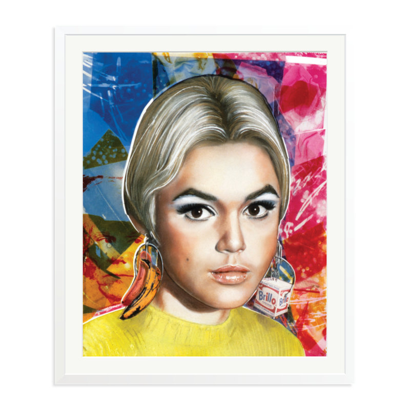 Edie Sedgwick, 38" H x 32" W, White