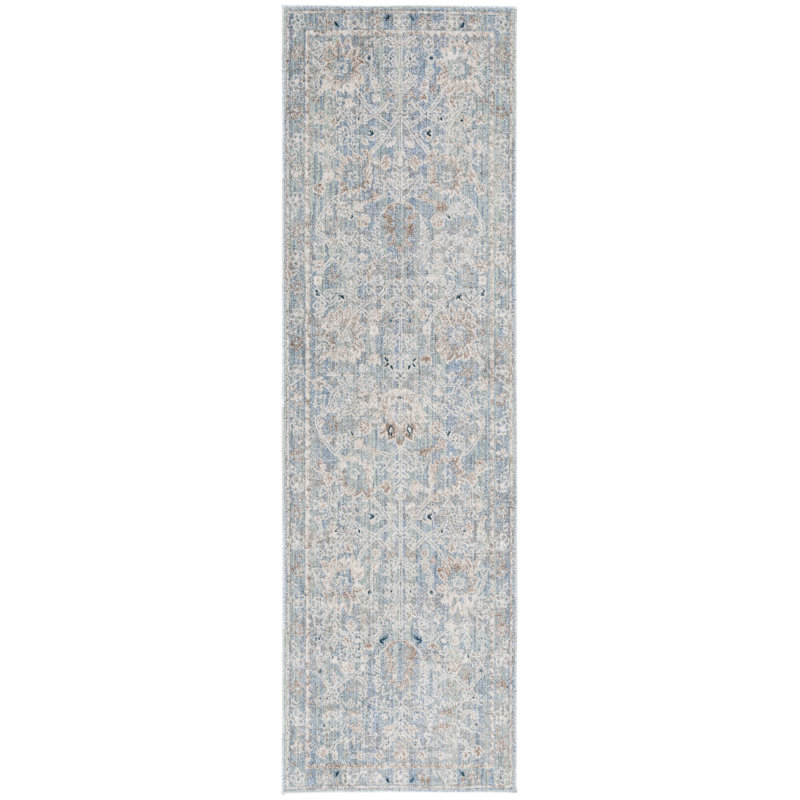 Tapis oriental à patine antique Mekenzie, Tapis de couloir 2 pi 4 po x 8 pi