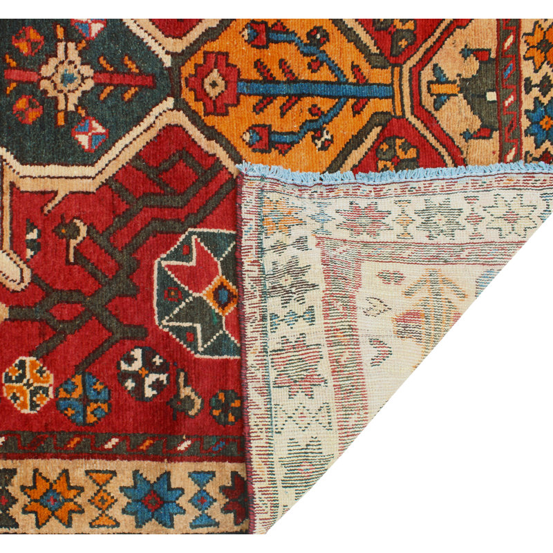 Khrystopher Distressed Amancay Red Rug
