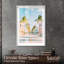 Palmier Parkway Shadowbox Print par Notoriart-116873038-116873042