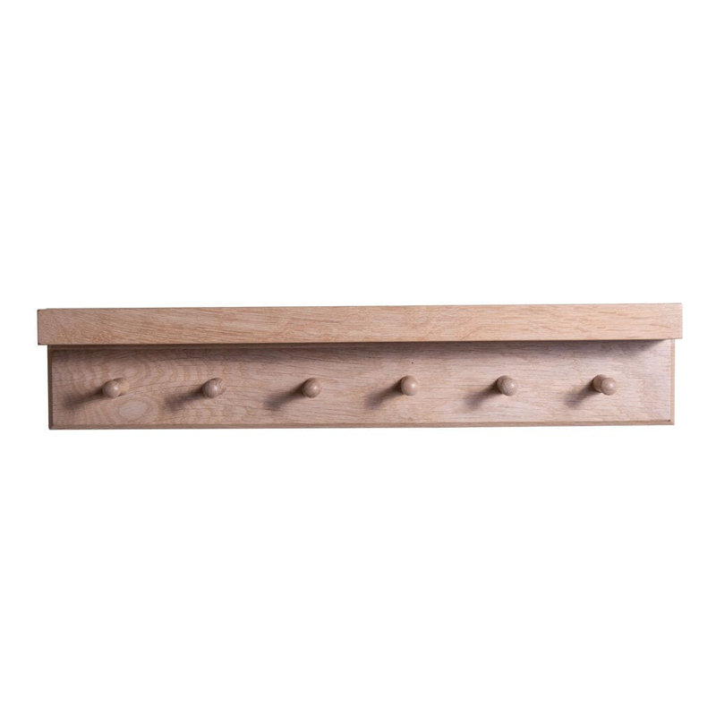 Hopley Solid Wood Wall 6 - Hook Wall Mounted Coat Rack, Whitewash