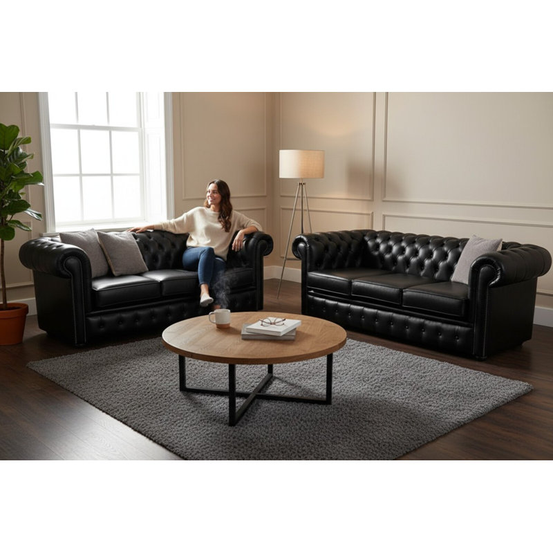 Living Room Sets, Black