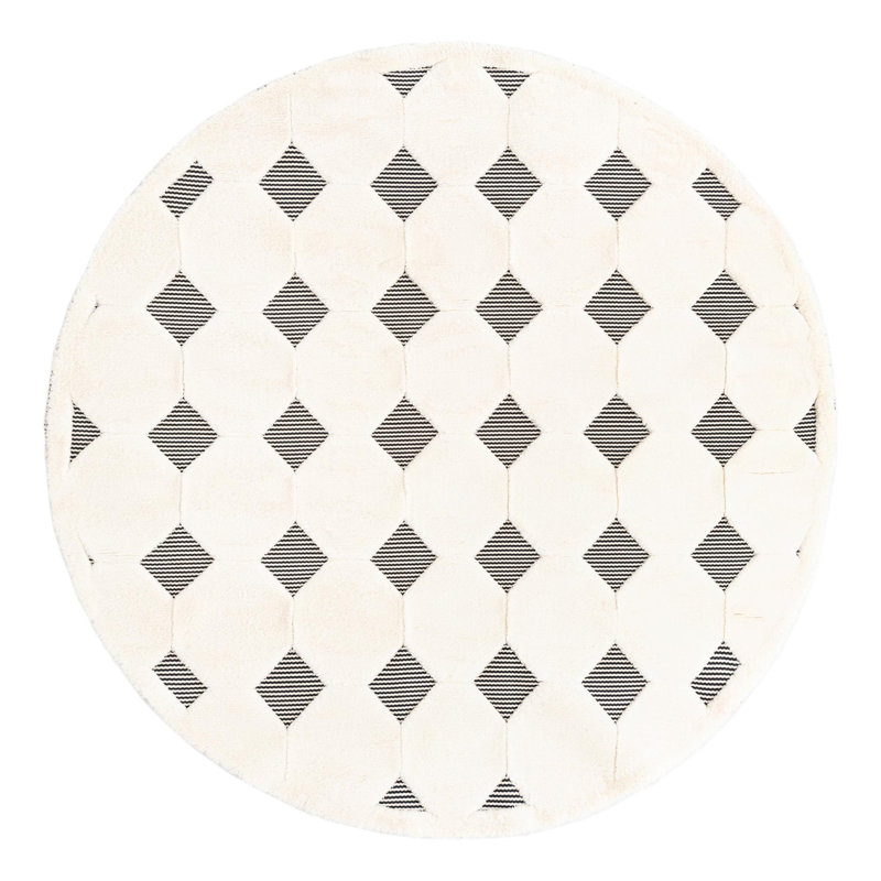 Tapis Corrhe Studio® Diamonds Raheesa, Rond 7 pi 10 po