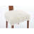 Set of 2 Modern Armless Dining Chairs with Curved Backrest, Fur Fabric, and Solid Wooden Legs for Elegant Seating