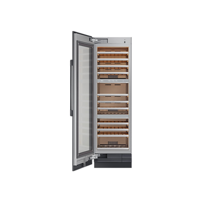 24" Wine Column Panel Kit, Contemporary, Graphite Stainless