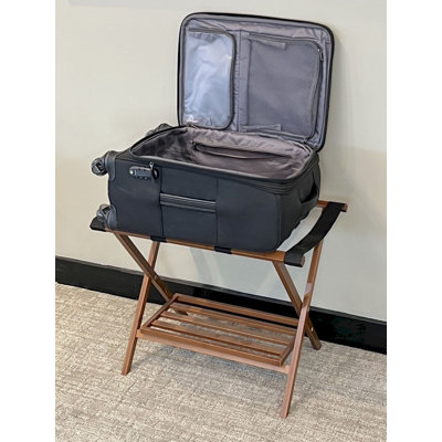 Folding Bamboo Luggage Rack