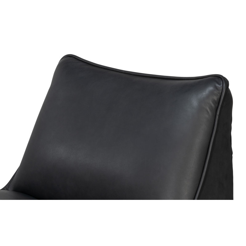 Kennett Swivel Armless Chair, Santoni Black