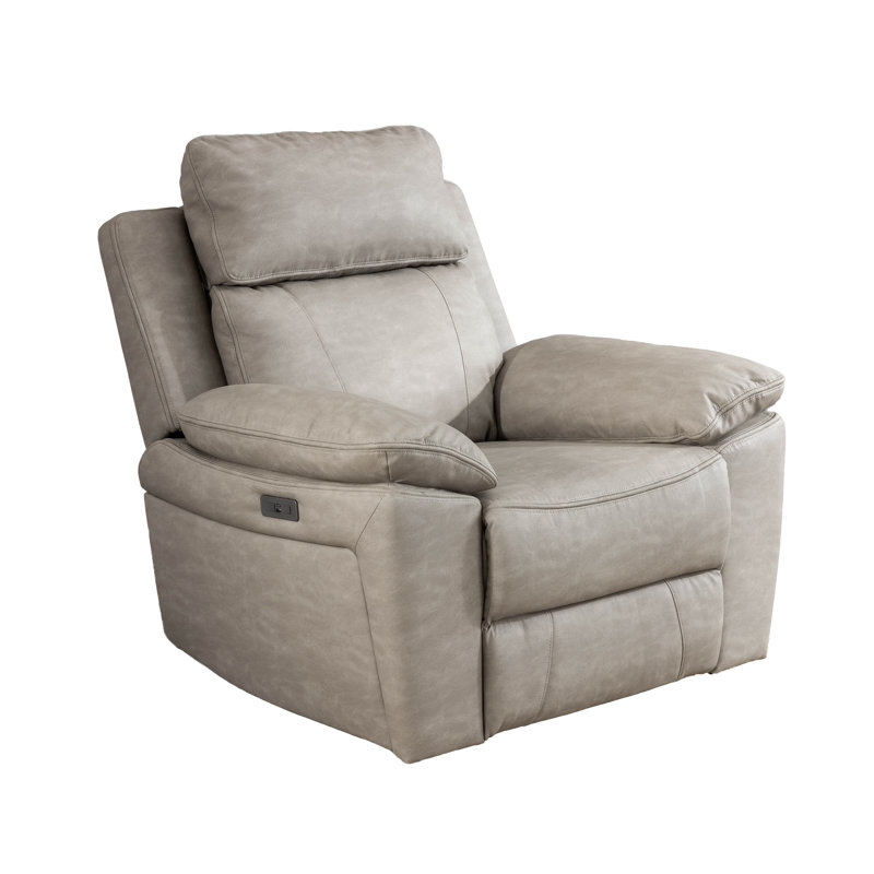 Ceazia 100cm Wide Standard Recliner, Light Grey