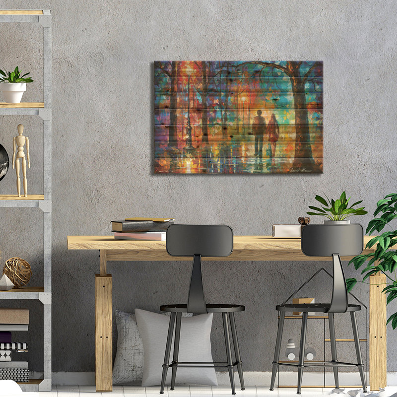«Love In The Air» par Leonid Afremov, H 26 po x l 40 po x P 1,5 po