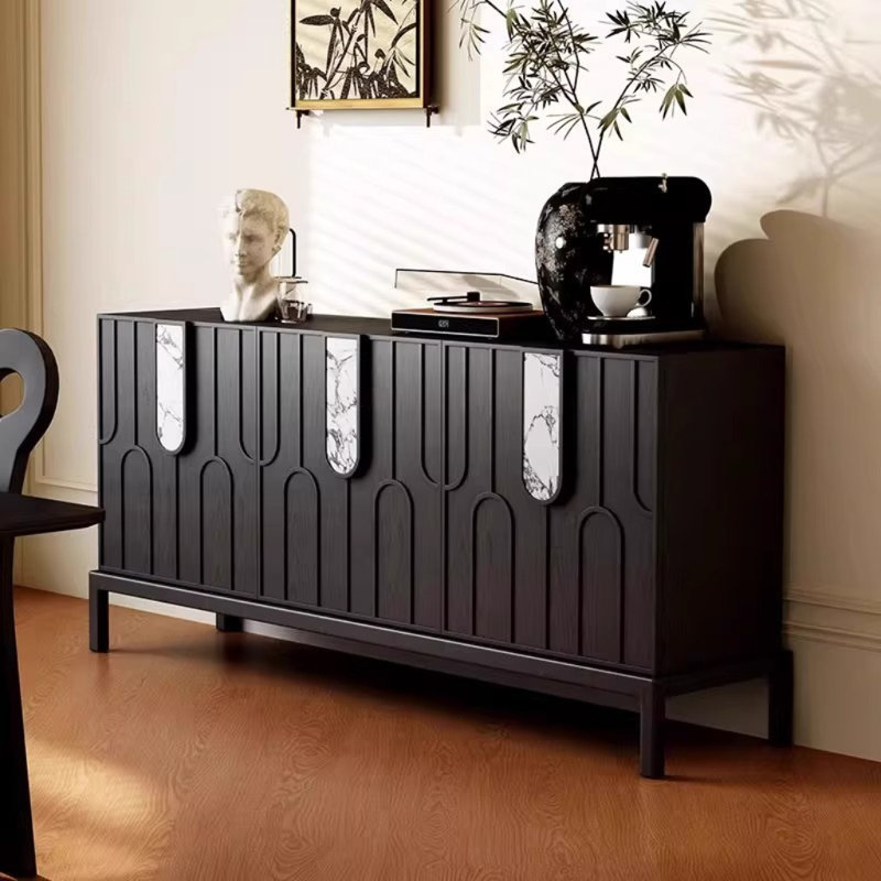 Buffet moderne, rétro et simple, Noir