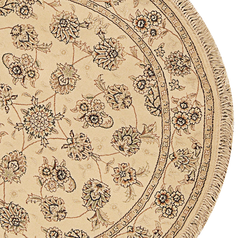 Hand Knotted Area Rug in Ivory