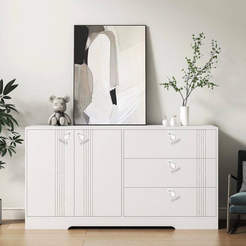 Buffet de rangement blanc - fonctionnel pour la construction de buffets de cuisine
